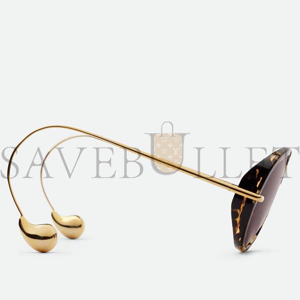 BOTTEGA VENETA DROP AVIATOR SUNGLASSES BV1273S 005